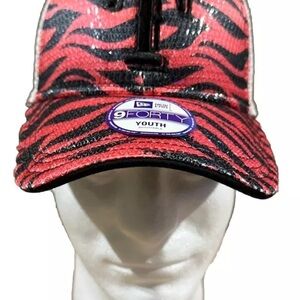 MLB Texas Rangers Tiger Glitter  Youth Adjustable Hat Cap New Era 9Forty NWT